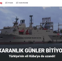 
Турецкая плавучая электростанция поможет Кубе в борьбе с энергокризисом