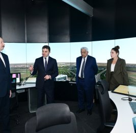 
Президент Ильхам Алиев принял участие в открытии Международного учебного центра в Национальной академии авиации