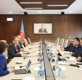 
Обсуждено развитие экономического сотрудничества Азербайджана и Германии