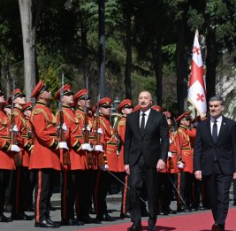 Опубликованы кадры официального визита Президента Ильхама Алиева в Грузию