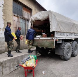 Оползень в Губинском районе разрушил дорогу: МЧС доставило помощь в отрезанные сёла