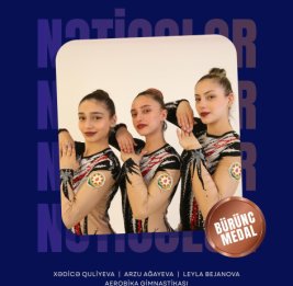 Азербайджанские гимнастки завоевали золотую и бронзовую медали на международных турнирах