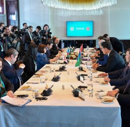 
Председатель Милли Меджлиса Сахиба Гафарова встретилась со спикером парламента Грузии