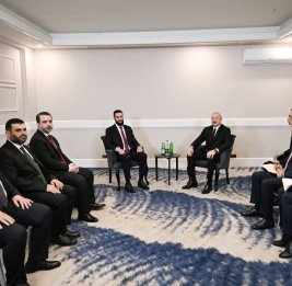 В Анталье состоялась встреча Президента Ильхама Алиева с Президентом Сирии на переходный период