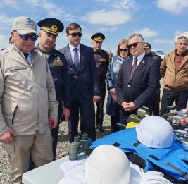 
Началась поездка в Агдам членов Рабочей группы по очистке от мин и неразорвавшихся боеприпасов