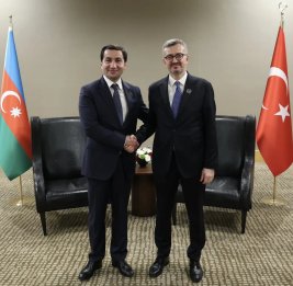 
Бурханеттин Дуран и Хикмет Хаджиев встретились на полях Анталийского дипфорума