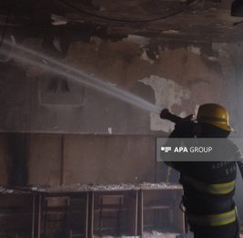 В Шамкире в школе произошел пожар