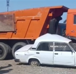 В Агджабеди произошло ДТП со смертельным исходом