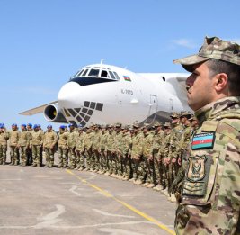 
Азербайджанские военнослужащие, привлеченные к учениям &laquo;EFES-2026&raquo;, отбыли в Турцию