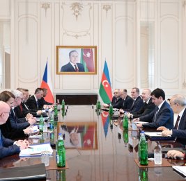
В Габале состоялась встреча Президента Азербайджана Ильхама Алиева с Премьер-министром Чехии в расширенном составе