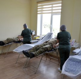 Акция по сдаче крови в Силах специального назначения