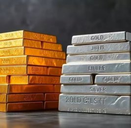 Золото подешевело, серебро - подорожало