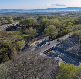 
На дороге из Грузии в Азербайджан построен новый мост