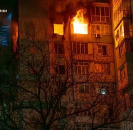 Снова Одесса. Горят многоэтажки