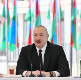 
Президент Ильхам Алиев: Сегодня каждая пядь земли на территории Азербайджана принадлежит азербайджанскому народу