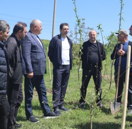 В Ходжалы прошла акция по посадке деревьев по случаю 103-й годовщины со дня рождения Великого лидера Гейдара Алиева