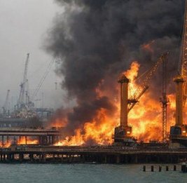 Ночные аткаки дронов на порт &laquo;Тамань&raquo; в Краснодарском крае, Москву и ряд областей РФ