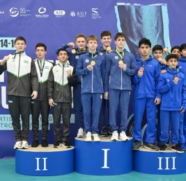 Завершился первый день турнира AGF Trophy по спортивной гимнастике