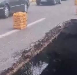 На трассе Баку-Алят просел мост