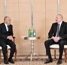 Президент Ильхам Алиев принял председателя Государственного комитета по строительству города Аркадаг Туркменистана