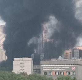 В Москве большой пожар