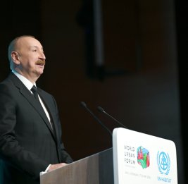 
Президент Азербайджана: Организуя сегодня это глобальное мероприятие, мы демонстрируем нашу глубокую приверженность развитию городского планирования