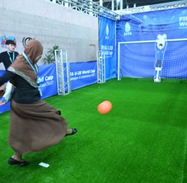 
WUF13: На Urban Expo установлен стенд, посвященный предстоящему в Азербайджане чемпионату мира