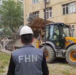 МЧС снесло незаконную постройку