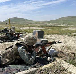 
В Азербайджанской армии проведено первенство по военному пятиборью