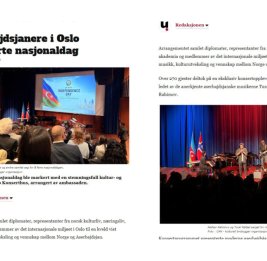 Норвежское издание - о праздновании Дня независимости Азербайджана в Осло