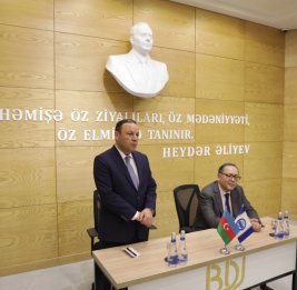 
Первым гостем проекта &laquo;Час дипломатии&raquo; в БГУ стал посол Султан Гаджиев