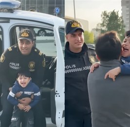 Полиция Баку оперативно нашла пропавшего ребёнка и вернула его семье