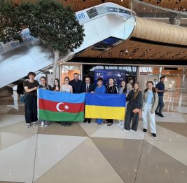 
Ученики и преподаватели лицея имени Зарифы Алиевой в Ирпени прибыли в Азербайджан