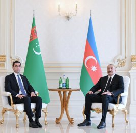 Состоялась встреча Президента Ильхама Алиева с Президентом Туркменистана в формате &laquo;один на один&raquo;