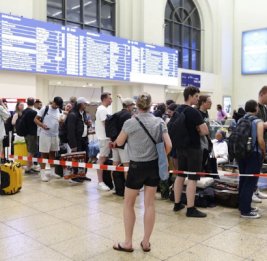 Железнодорожное движение в Германии парализовано 