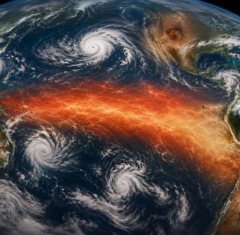 
NASA зафиксировало гигантскую волну в Тихом океане