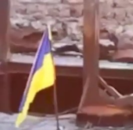 
Украинский флаг над Кинбурном