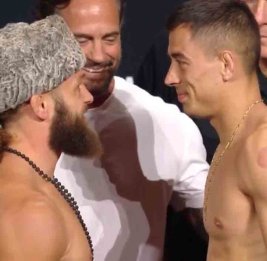 В Баку прошли дуэли взглядов перед турниром UFC Fight Night Baku: Физиев обратился к болельщикам на родном языке