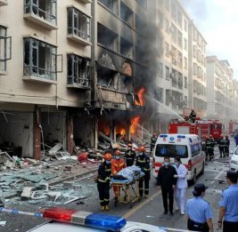 
В Китае в результате взрыва в жилом доме 8 человек ранены, трое пропали без вести