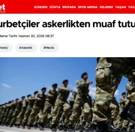
СМИ: Представителей диаспоры, прошедших службу за рубежом, освободят от армии в Турции