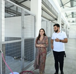 
Лейла Алиева приняла участие в открытии регионального филиала Центра по уходу за бездомными животными в Евлахе