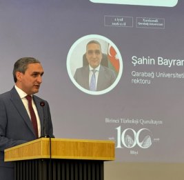 
Шахин Байрамов: Одна из главных целей Карабахского университета &ndash; сотрудничество с научно-образовательными учреждениями стран тюркского мира