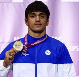 
Азербайджанский борец Гаджи Керимов стал чемпионом Европы U-20