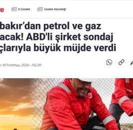 
В Диярбакыре смогут ежесуточно добывать 250 тысяч баррелей нефти и 25 миллионов кубометров газа