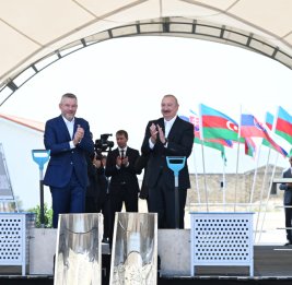 Президенты Азербайджана и Словакии ознакомились с работами, проводимыми в селе Баш Гарвенд Агдамского района