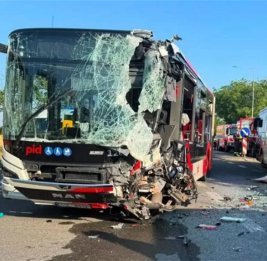 Лобовое столкновение автобусов в Чехии: пострадали около 50 человек