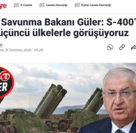 
Глава Минобороны Турции прокомментировал тему передачи комплексов С-400
