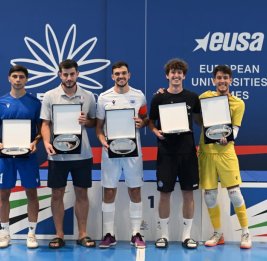 Азербайджанские футзалисты заняли второе место на Европейской Универсиаде
