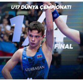 Омар Салманов вышел в полуфинал чемпионата мира U-17 в Баку
