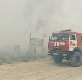 
Пожар в Агдаме расширился